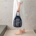 1pc Large Capacity Mesh Drawstring Cosmetic Bag Organizer Toiletry Body Shower Accessories Storage Bags Travel Handbags Swim Bag