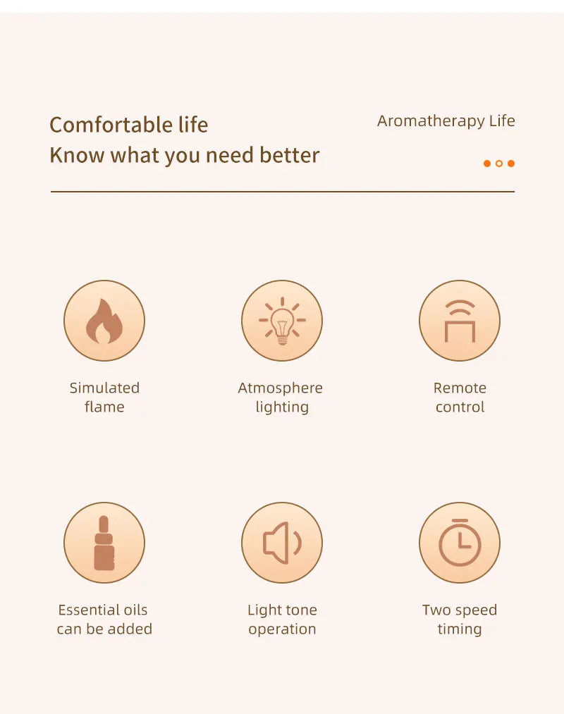 Flame Air Humidifier Dynamic Jellyfish Aroma Diffuser with Colorful Gradient Ambient Lights Remote Control Aromatherapy Diffuser