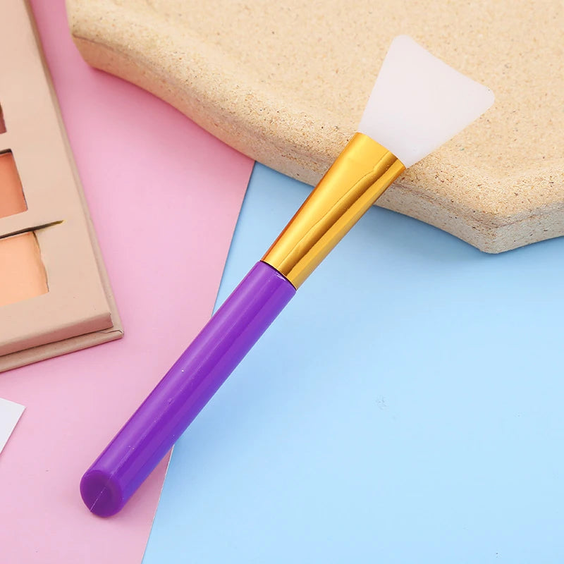 1PCS Color Silicone Mask Brush Flexible Facial Mud Applicator Body Lotion Cream Blending Cosmetics DIY Makeup Beauty Tools