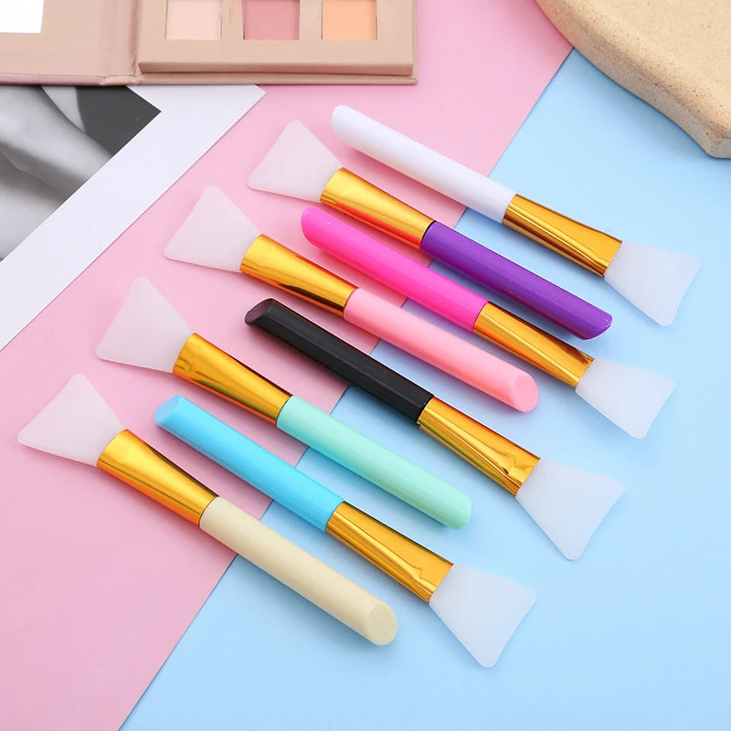 1PCS Color Silicone Mask Brush Flexible Facial Mud Applicator Body Lotion Cream Blending Cosmetics DIY Makeup Beauty Tools