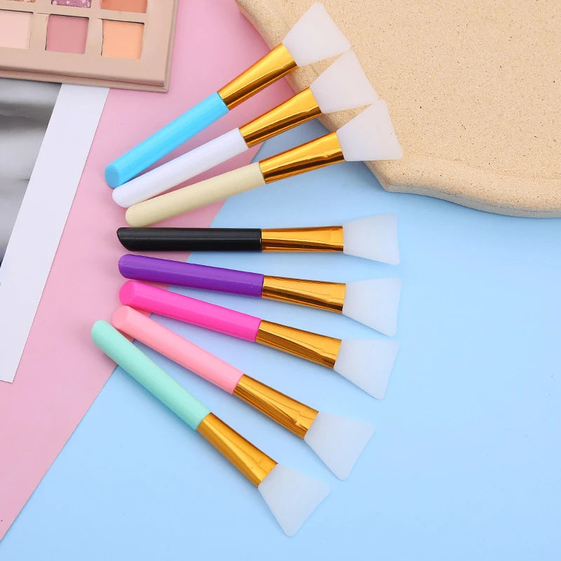 1PCS Color Silicone Mask Brush Flexible Facial Mud Applicator Body Lotion Cream Blending Cosmetics DIY Makeup Beauty Tools