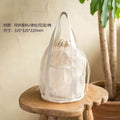 1pc Large Capacity Mesh Drawstring Cosmetic Bag Organizer Toiletry Body Shower Accessories Storage Bags Travel Handbags Swim Bag