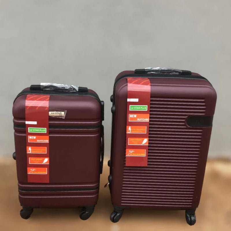 Kit 2 Malas de Viagem ABS 360° com Cadeado – BORDO + DESPACHO