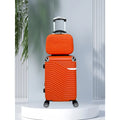 kit de Mala De Viagem 12KG 10 KG  8KG 4 Roda Gira 360 Grau Fibra + Frasqueira