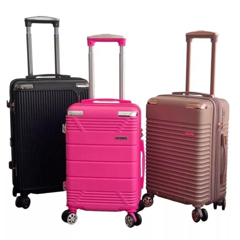 Mala de Bordo Premium 10KG com Rodinhas 360°, Cadeado e Zíper Duplo