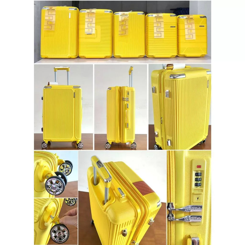Mala de Bordo Premium 10KG com Rodinhas 360°, Cadeado e Zíper Duplo