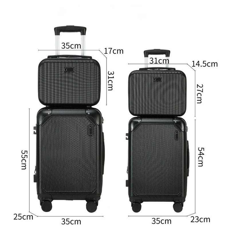 Kit Conjunto de 4 Malas de Viajem G/M/P/PP
