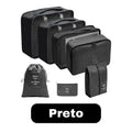 KIT Conjunto 7 Peças Organizador De Viagens Organizadoras Para Malas Bolsa