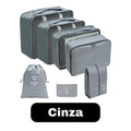 KIT Conjunto 7 Peças Organizador De Viagens Organizadoras Para Malas Bolsa